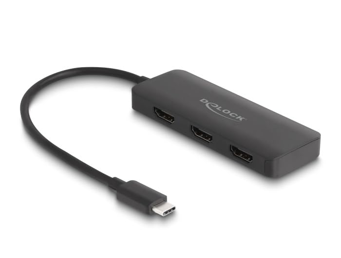 DeLock USB-C > 3x HDMI Splitter MST 4K 60Hz