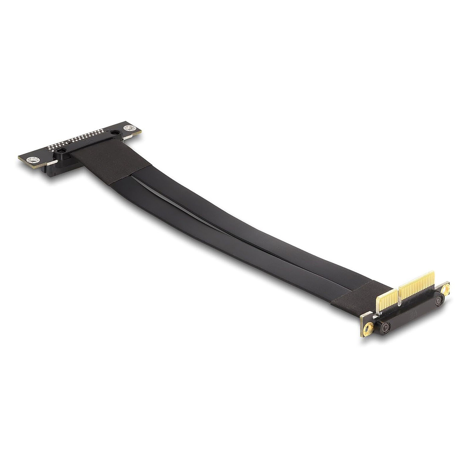 DeLock Riser Card PCIe x4 port courbé à 90° et slot courbé à 90° avec câble 30 cm