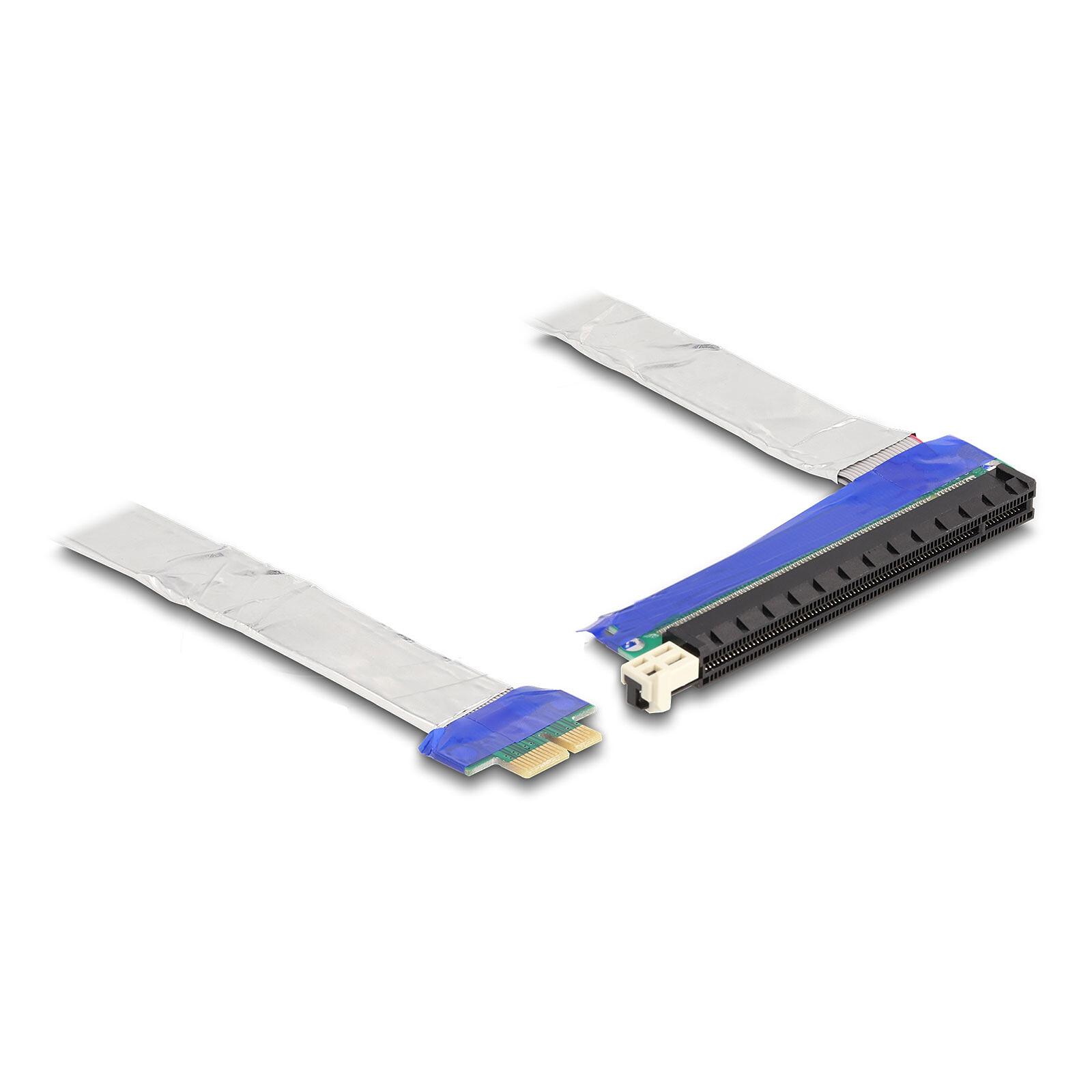 DeLock Riser Card PCIe x1 vers slot PCIe x16 avec câble 20 cm