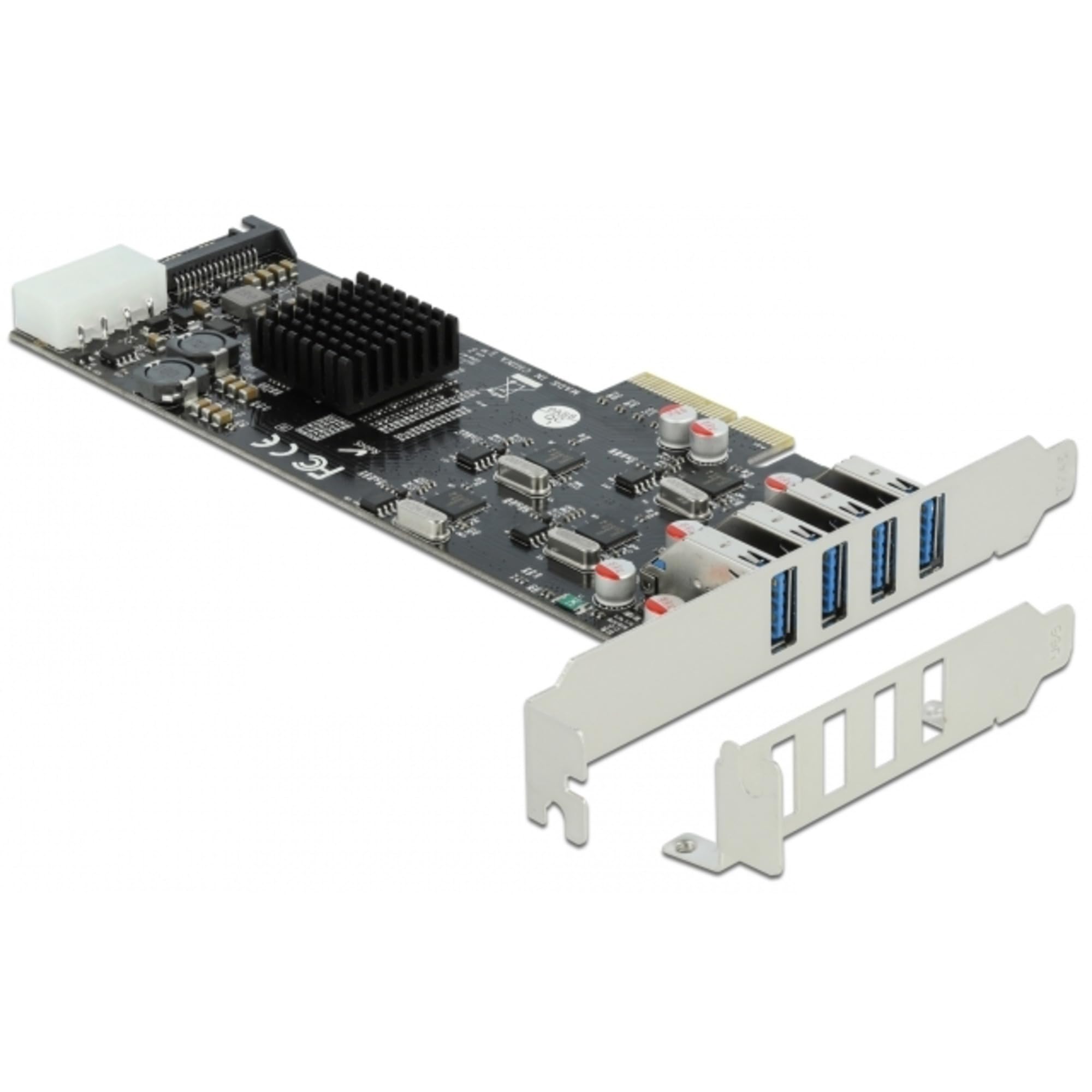 DeLock PCIe x4 > 4x extern USB 3.2 Gen 1 Typ-A
