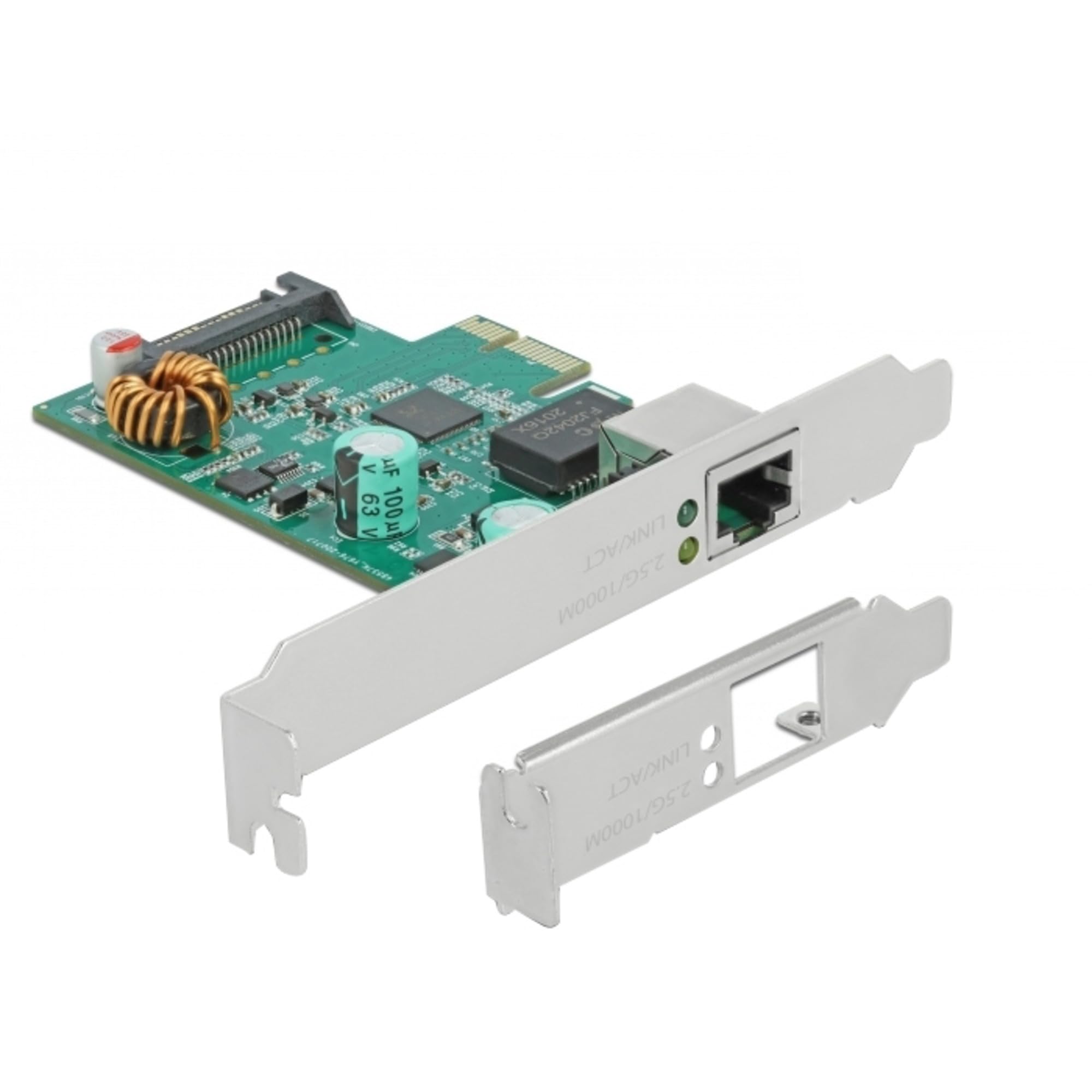 DeLock PCI Express x1 Karte 1 x RJ45 2