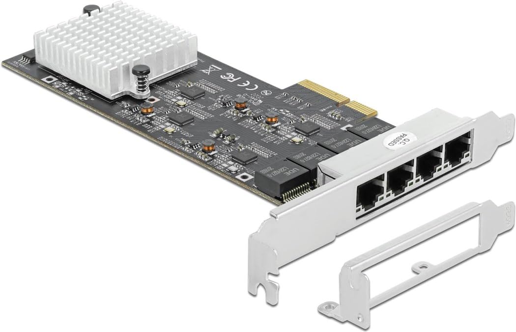 DeLock PCI Express x4 à 4 x RJ45 2