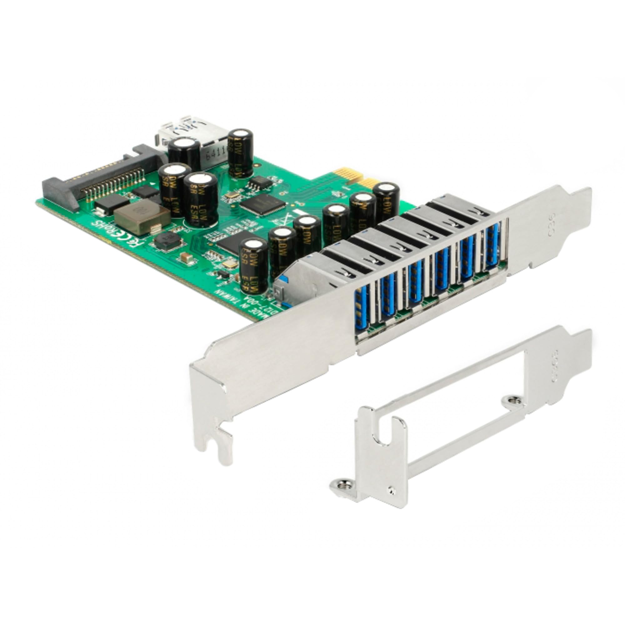 DeLock PCI Express x1 Karte à 6 x extern + 1 x intern USB 5