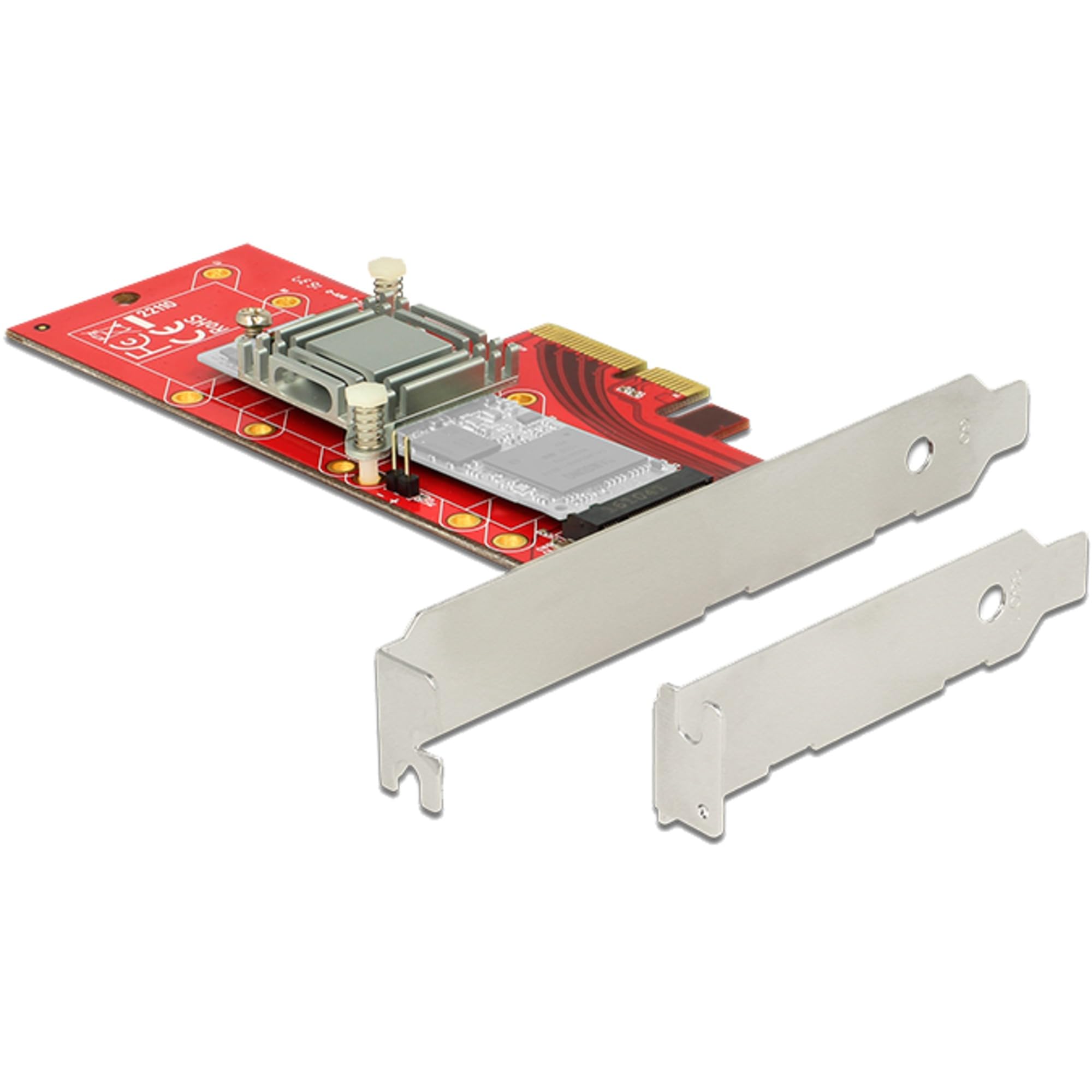 DeLock PCIe>1x M.2 110mm m.Kühlkörper