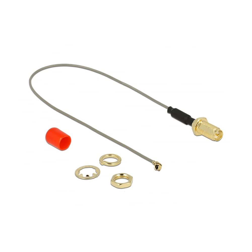 DeLock Antennenkabel RP-SMA (Buchse zum Einbau) > MHF (Stecker)