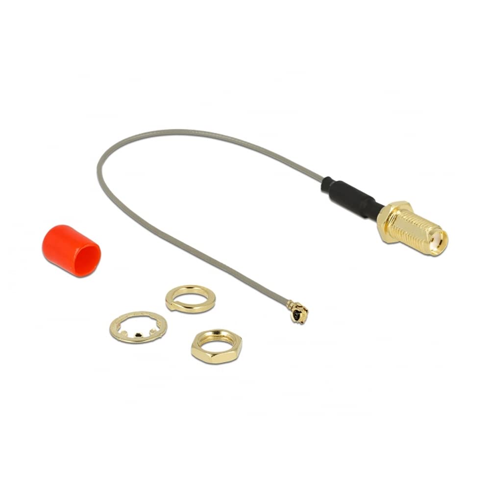 DeLock Antennenkabel SMA (Buchse zum Einbau) > MHF (Stecker)
