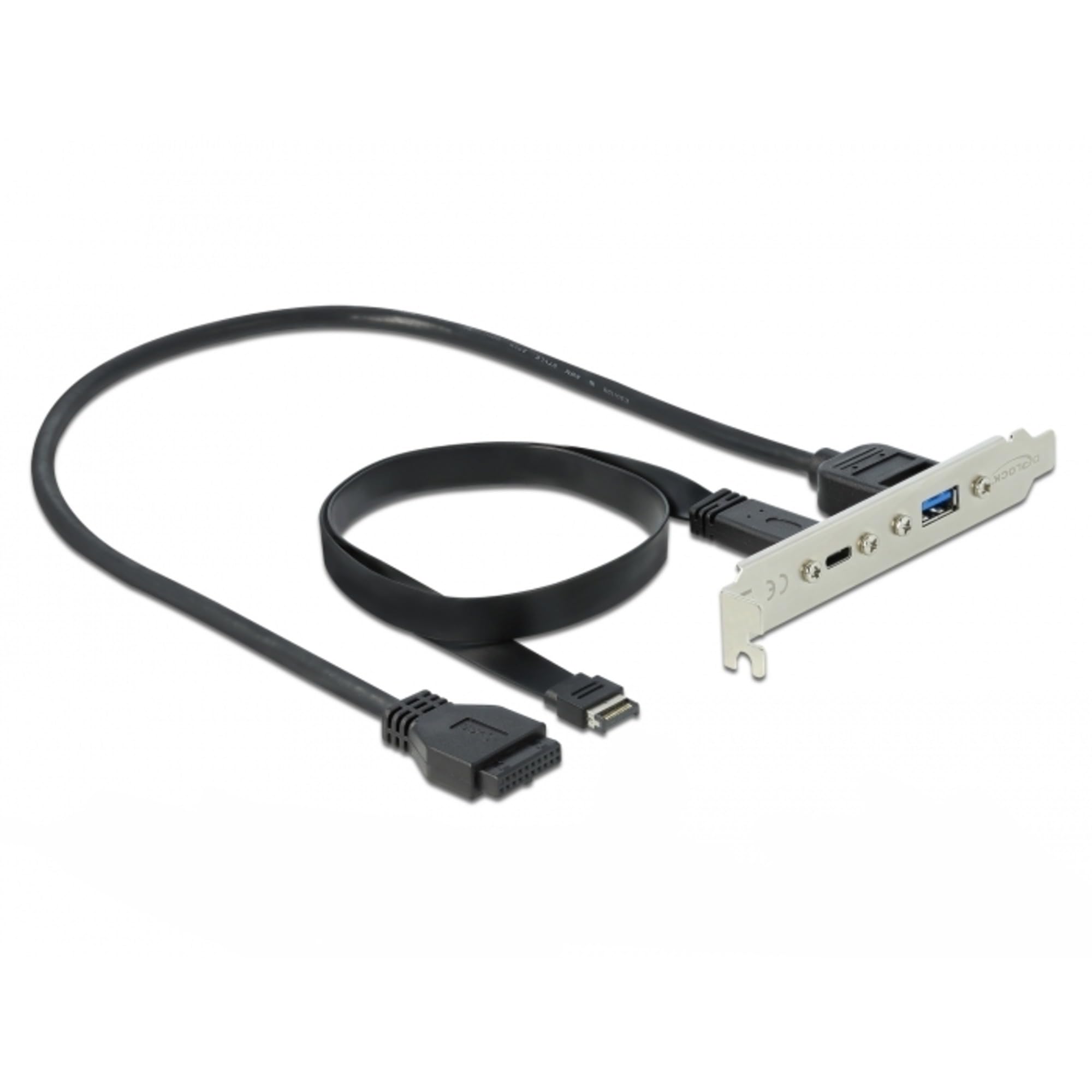 DeLock 1 x port USB Type-C et 1 x port USB Type-A