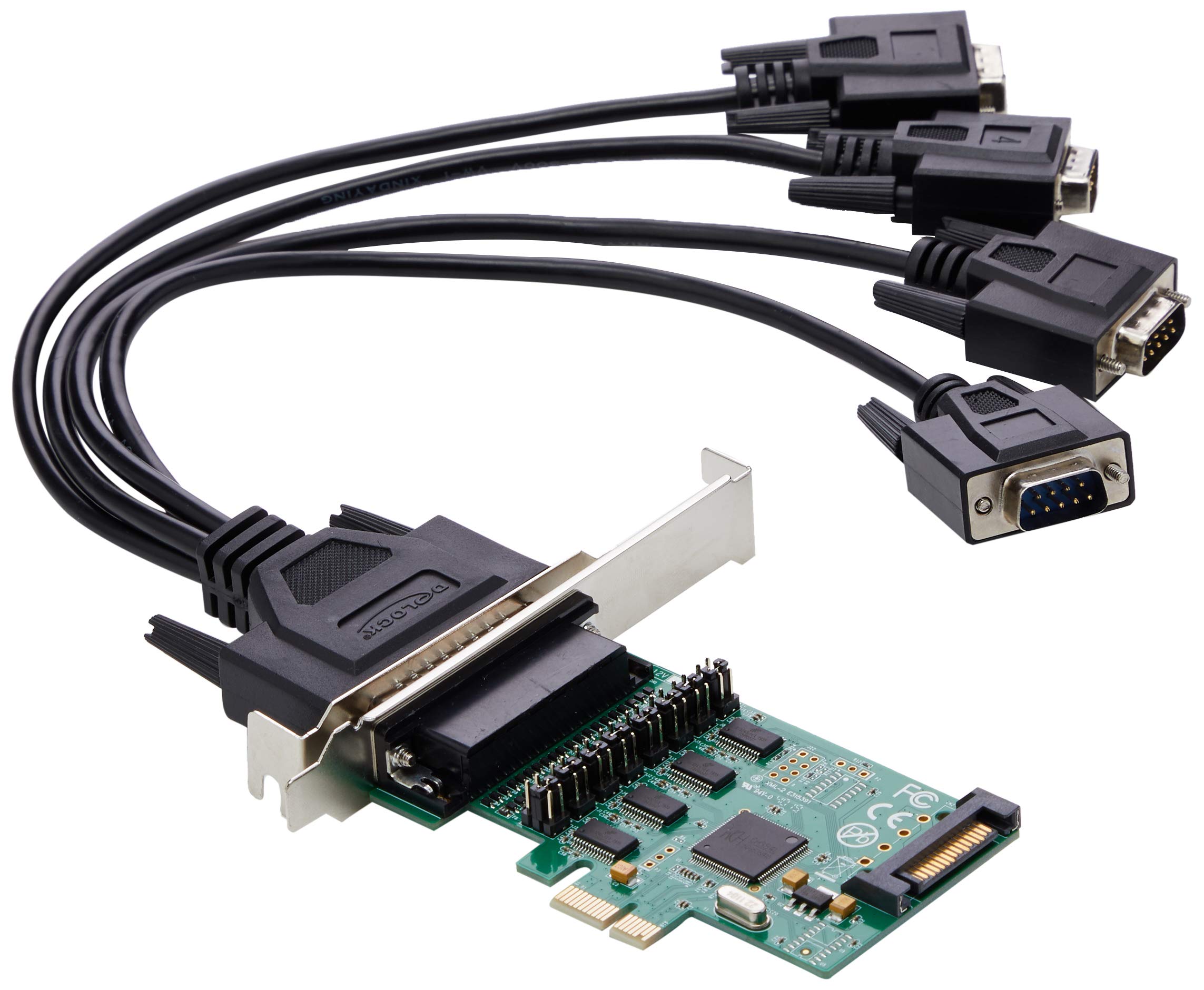 DeLock PCIe x1 Karte sur 4 x Seriell RS-232 avec 5V oder 12V