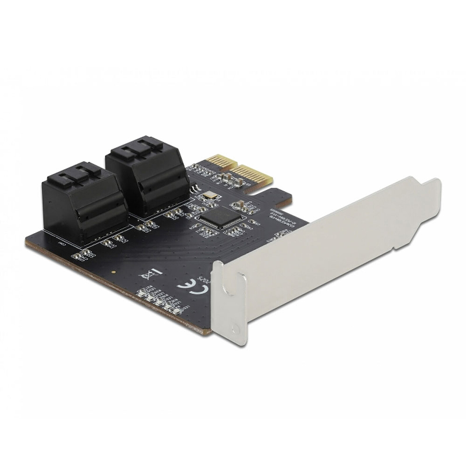 DeLock Carte Contrôleur PCI Express vers 4 ports SATA 6 Gbps Low Profile