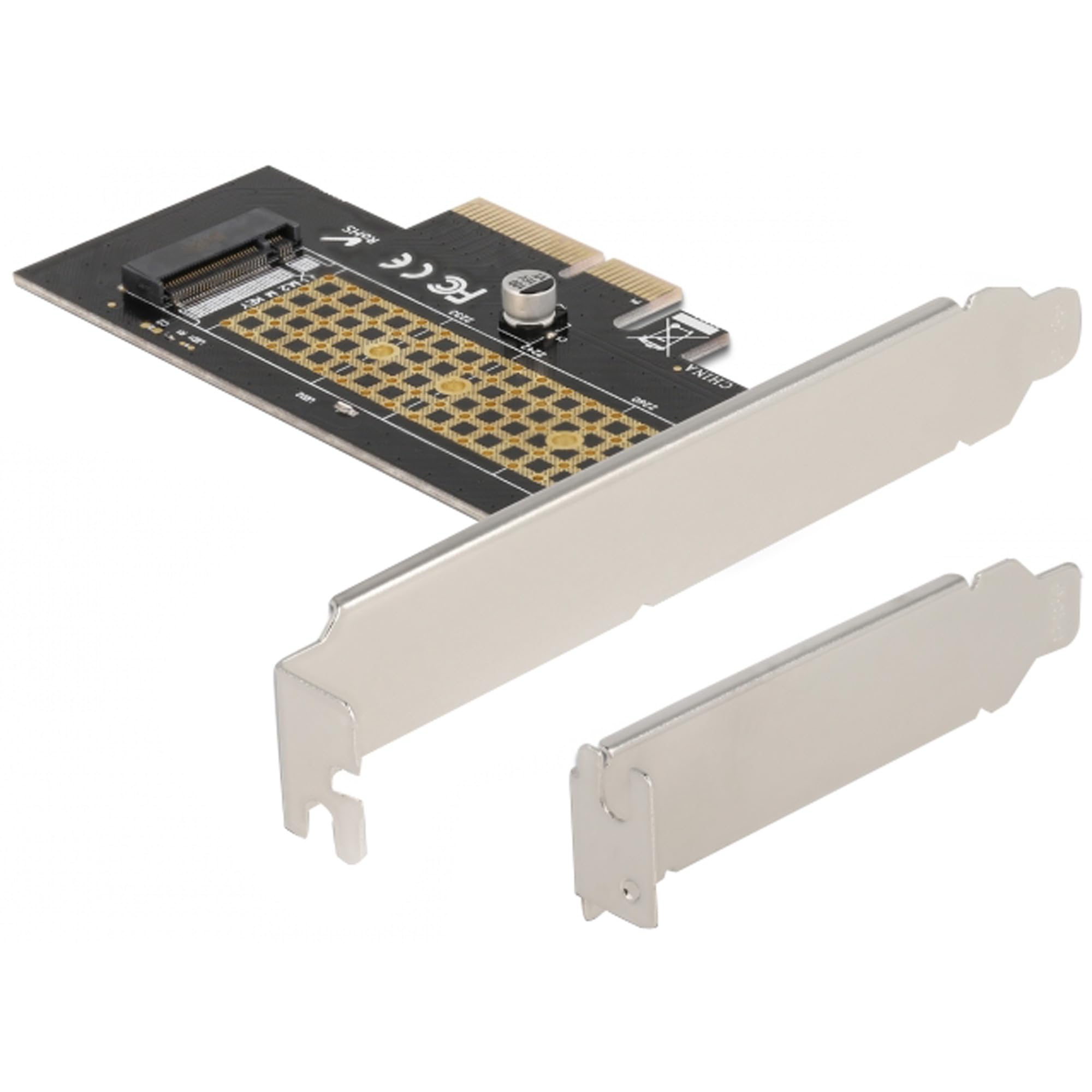 DeLock PCI Express x4 Karte à 1 x intern NVMe M.2 Key M 80 mm