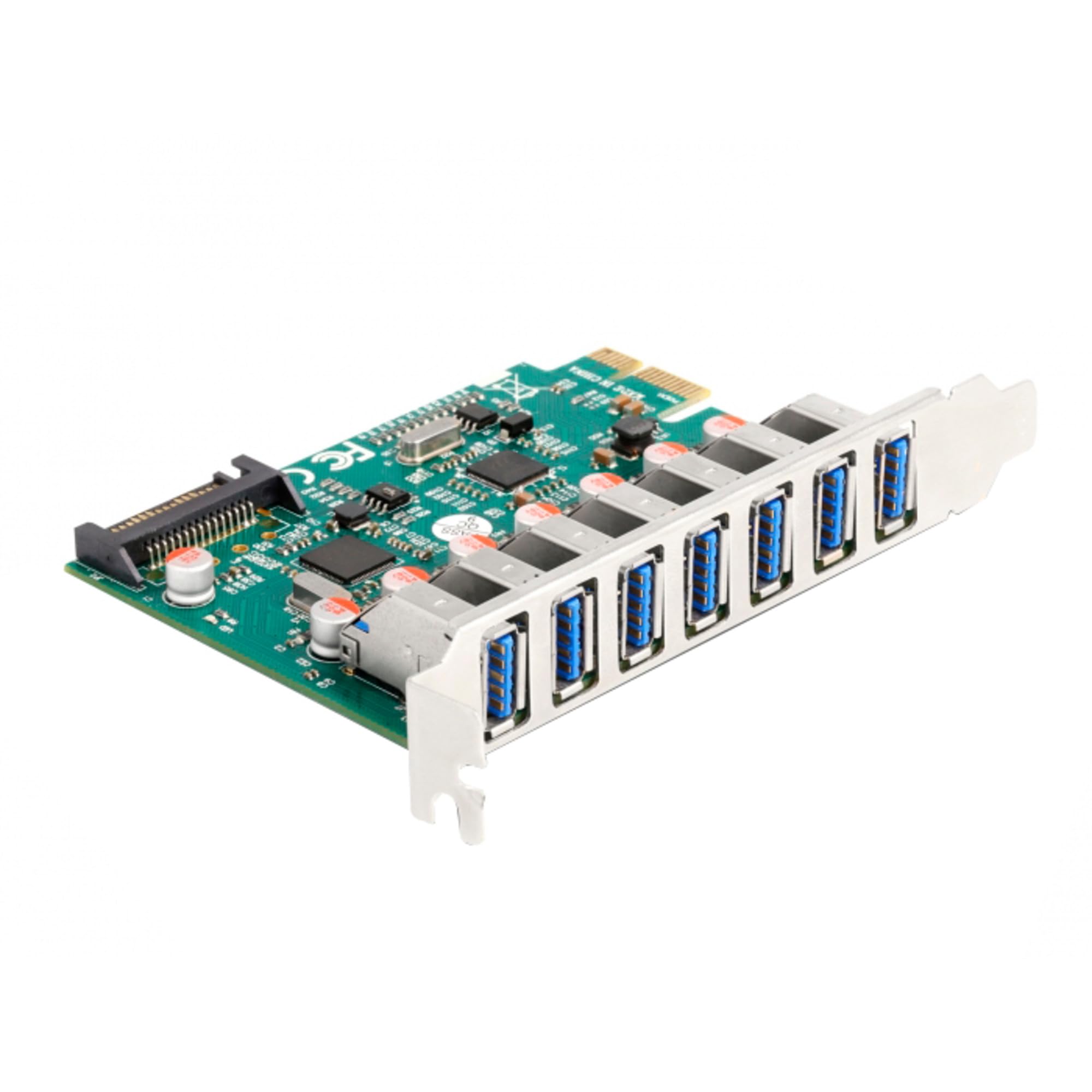 DeLock PCI Express x1 Karte à 7 x extern USB 5 Gbps Typ-A Buchse