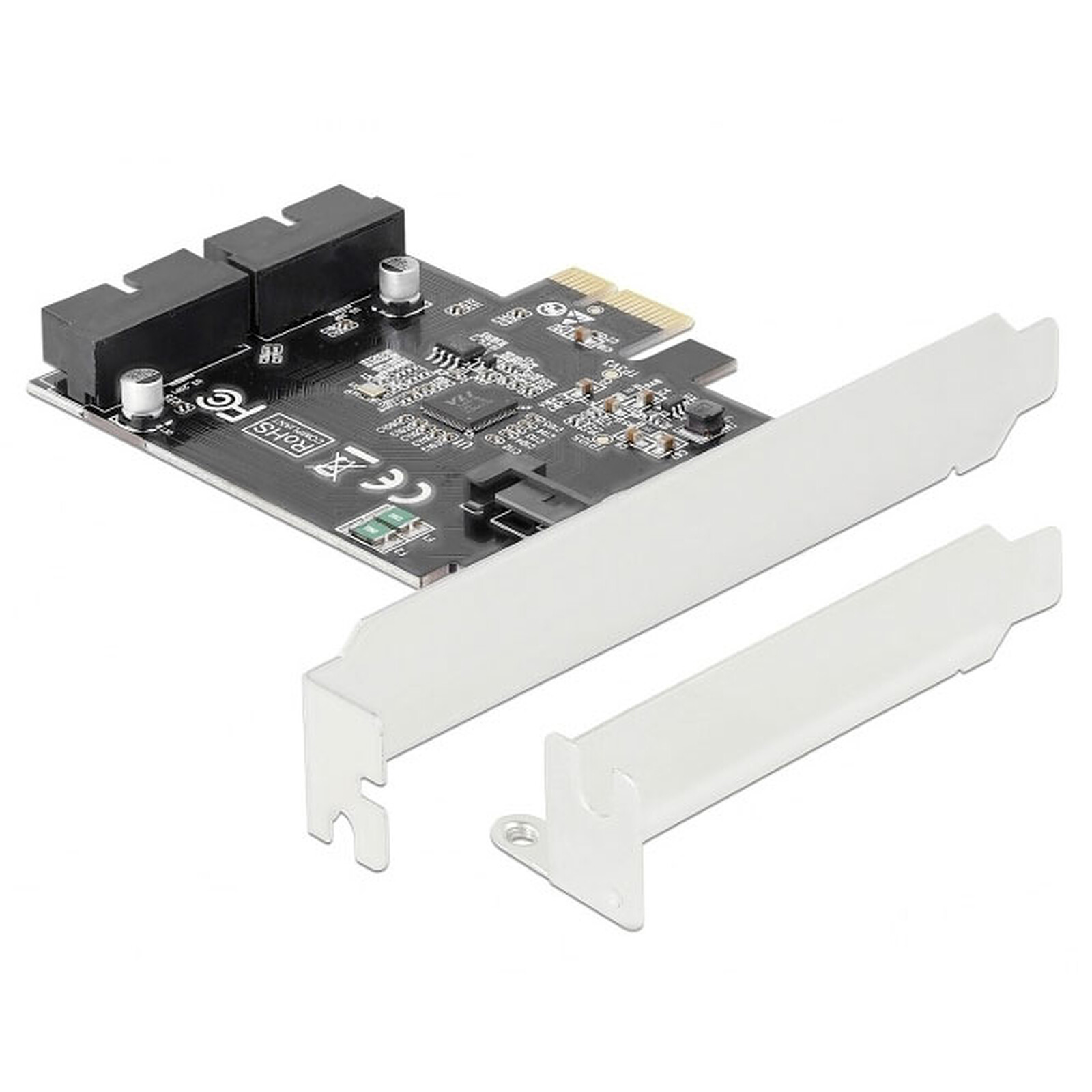 DeLock Carte Contrôleur PCI Express vers 2 headers USB 3.0