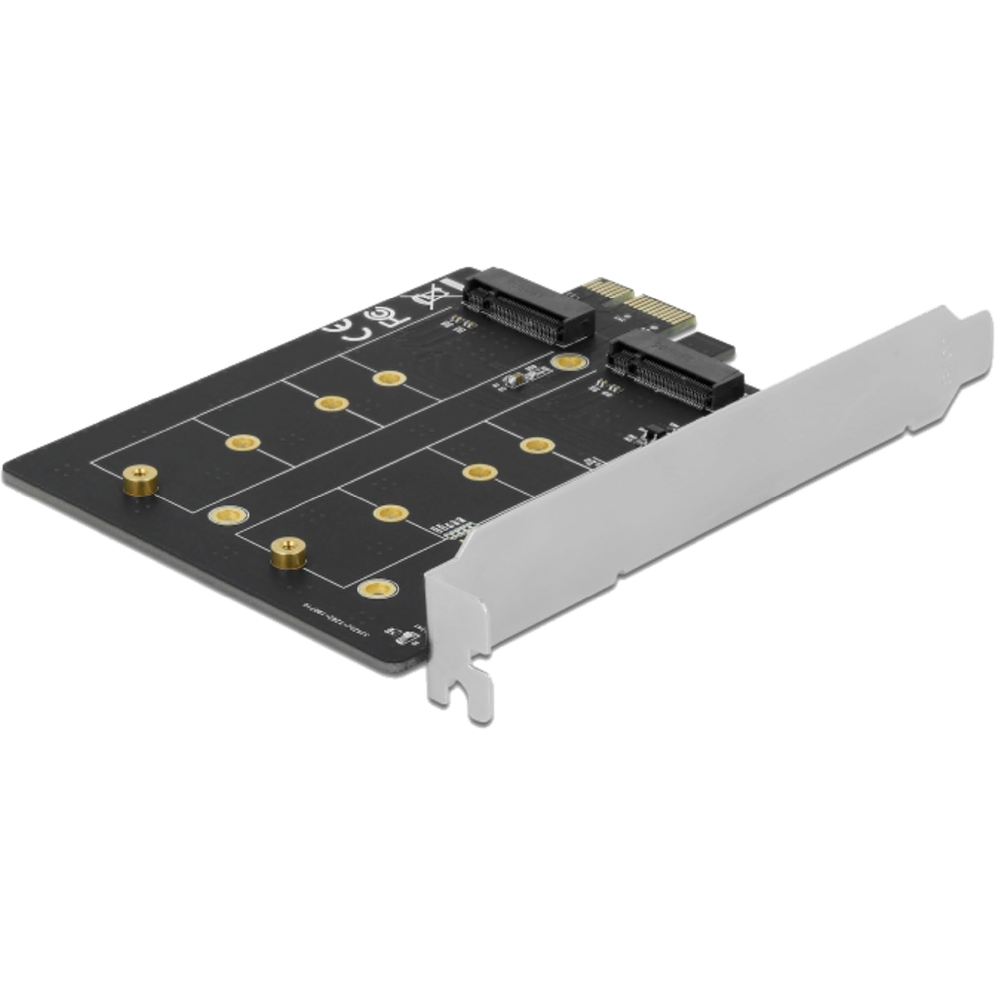 DeLock PCI Express x1 Karte à 2 x intern M.2 Key B