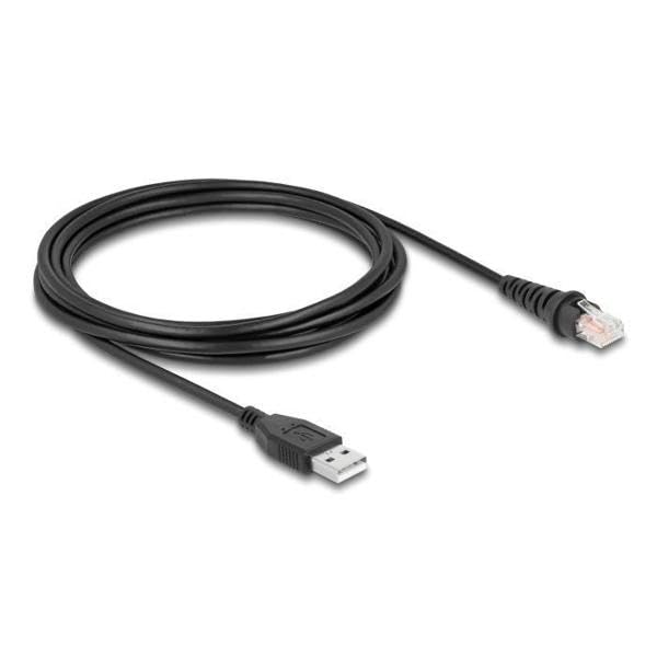 DeLock Scanner de codes à barres, câble, USB, droit, 3,0 m