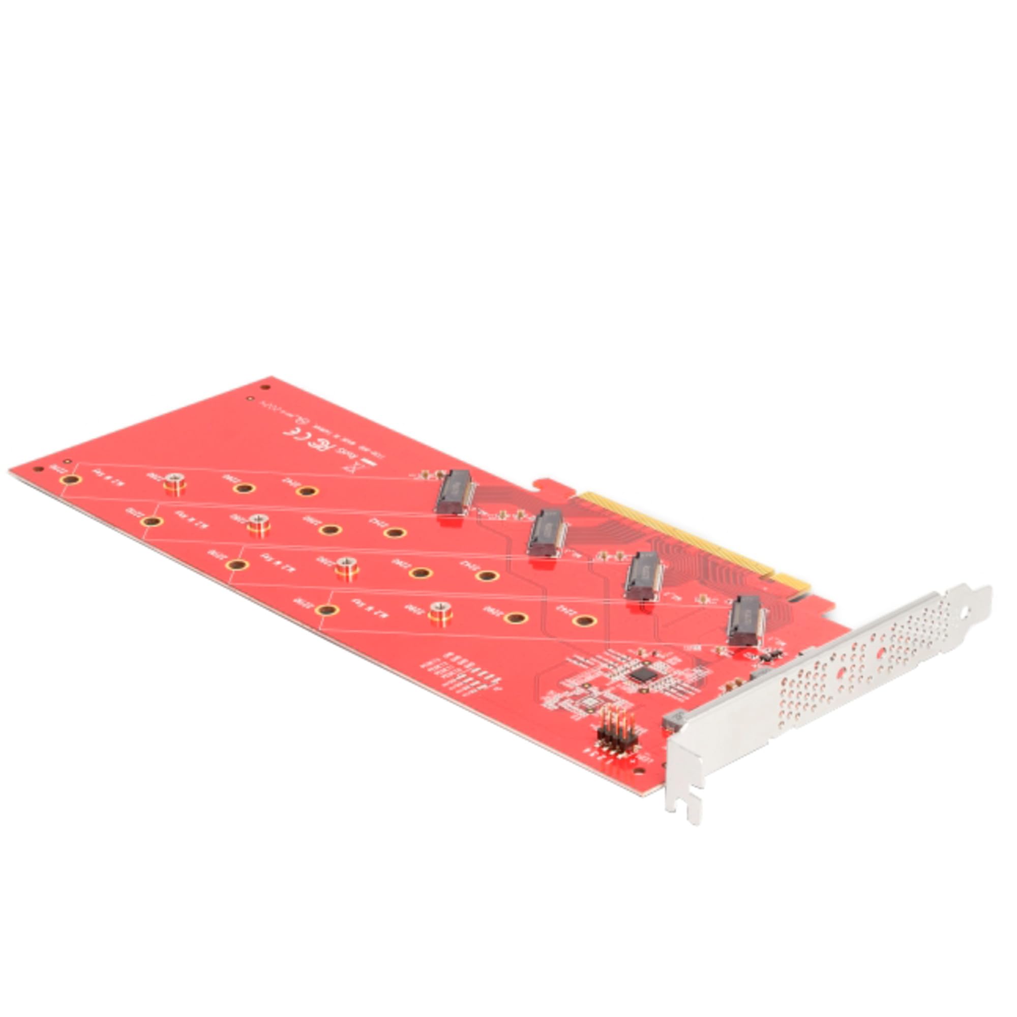 DeLock PCI Express x16 Karte sur 4x intern NVMe M.2 Key