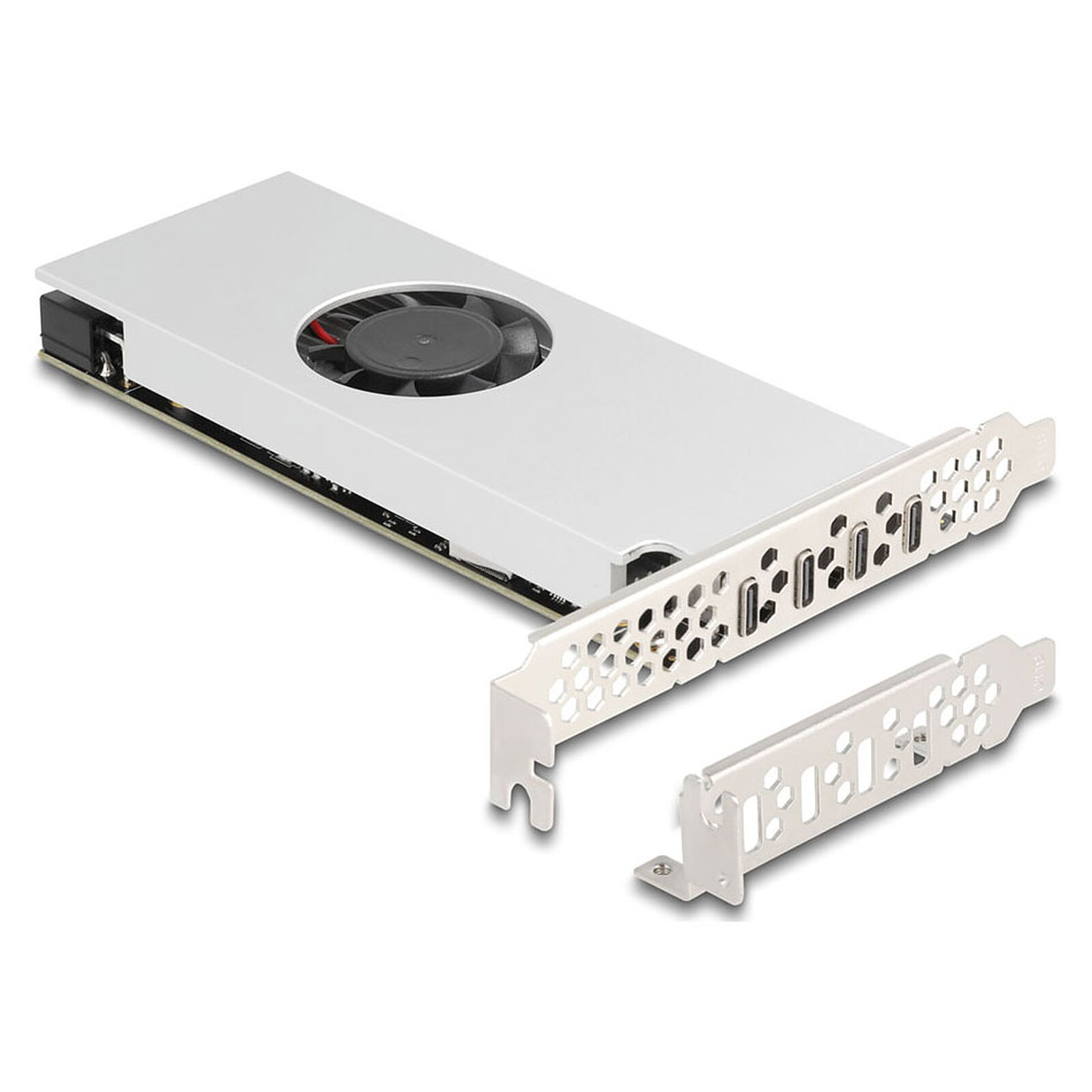 DeLock Carte Contrôleur PCI Express vers 4 ports USB-C 3.2