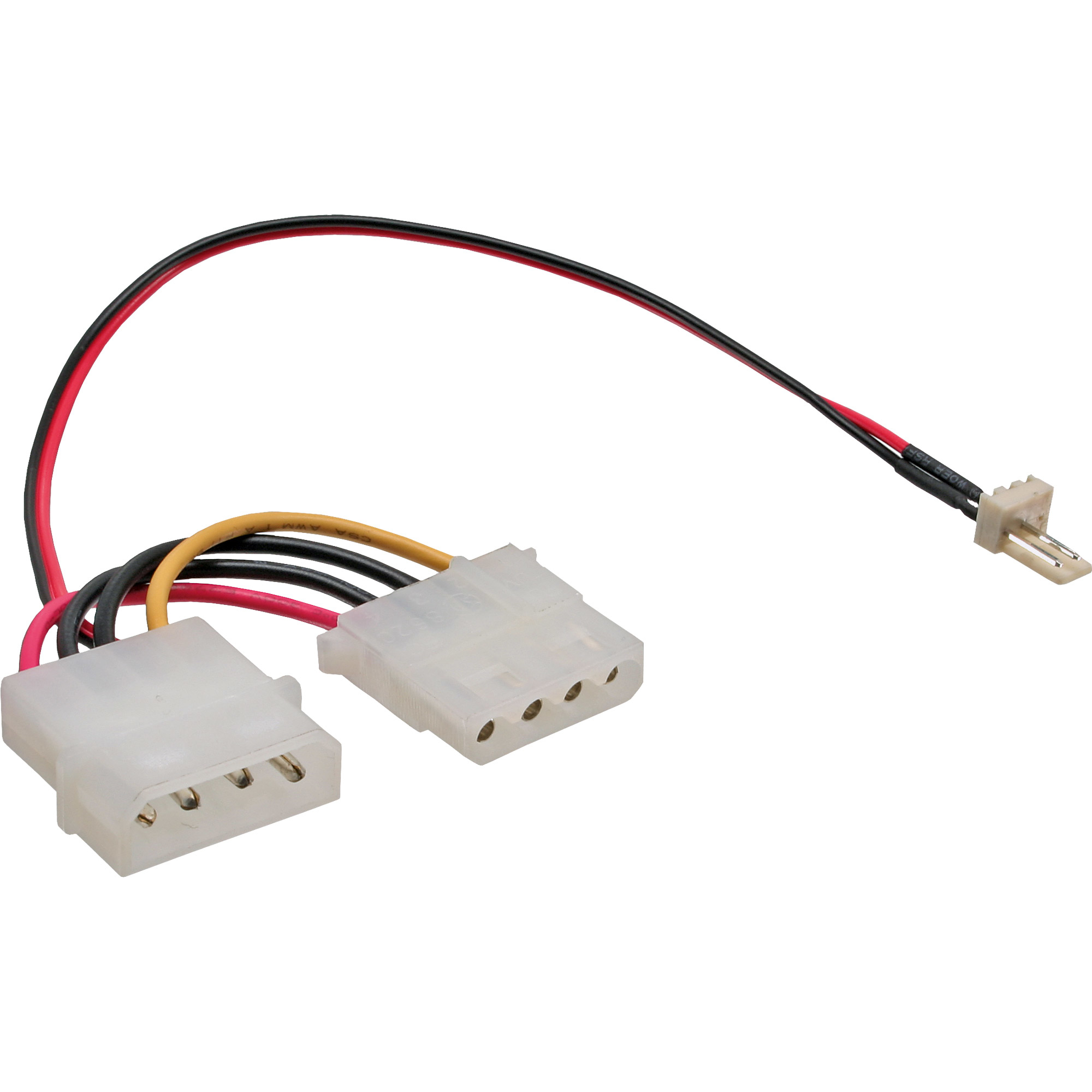 InLine 3-Pin à 4-Pol Molex Lüfteradapterkabel
