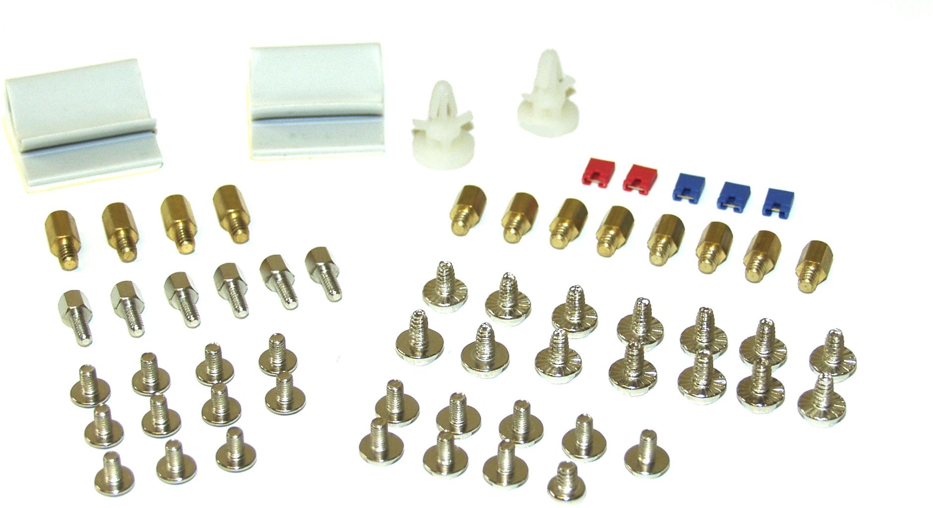 InLine Set de vis avec cavaliers, clips adhésifs, etc.