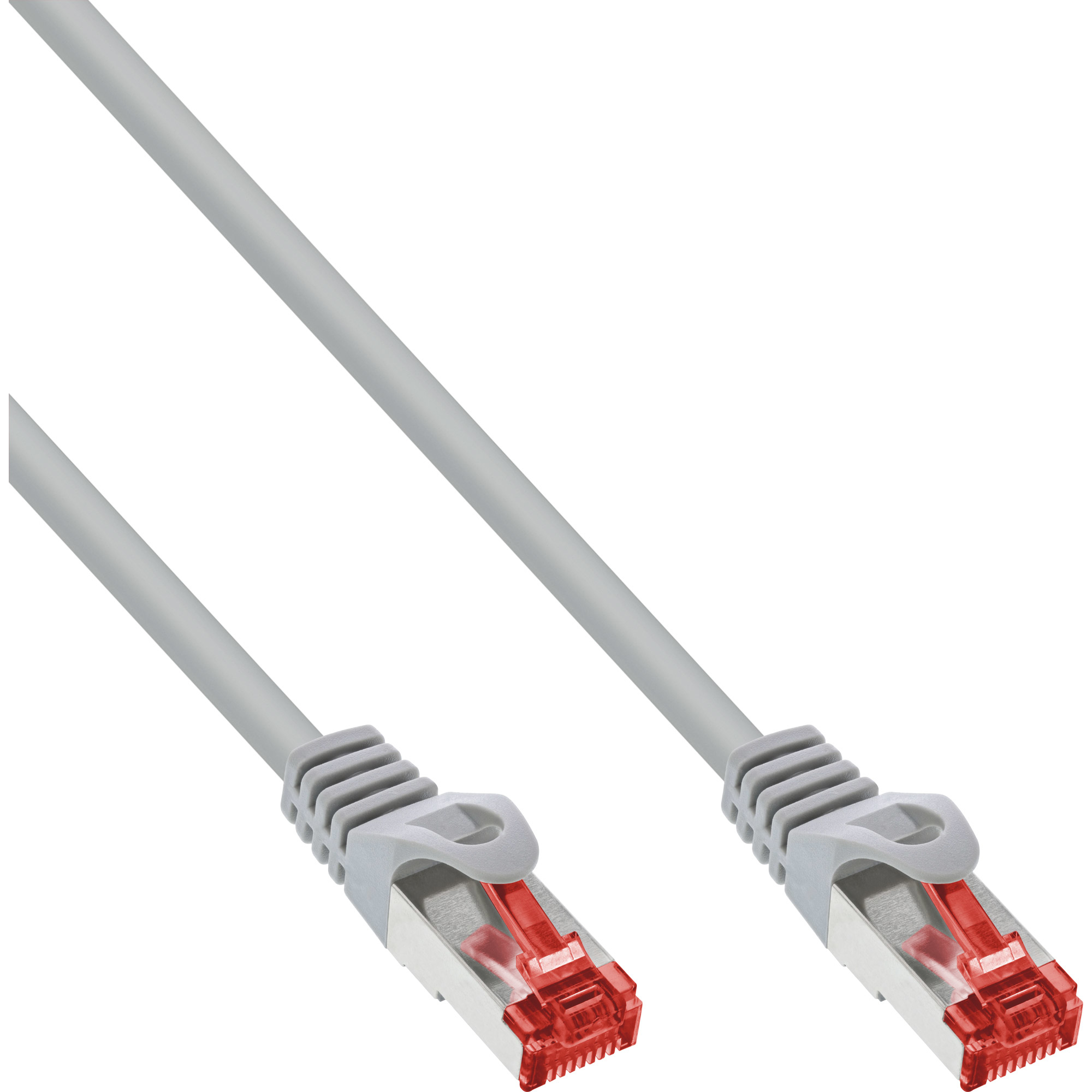 InLine Patchkabel Cat.6, S/FTP (PiMf), 250MHz, gris