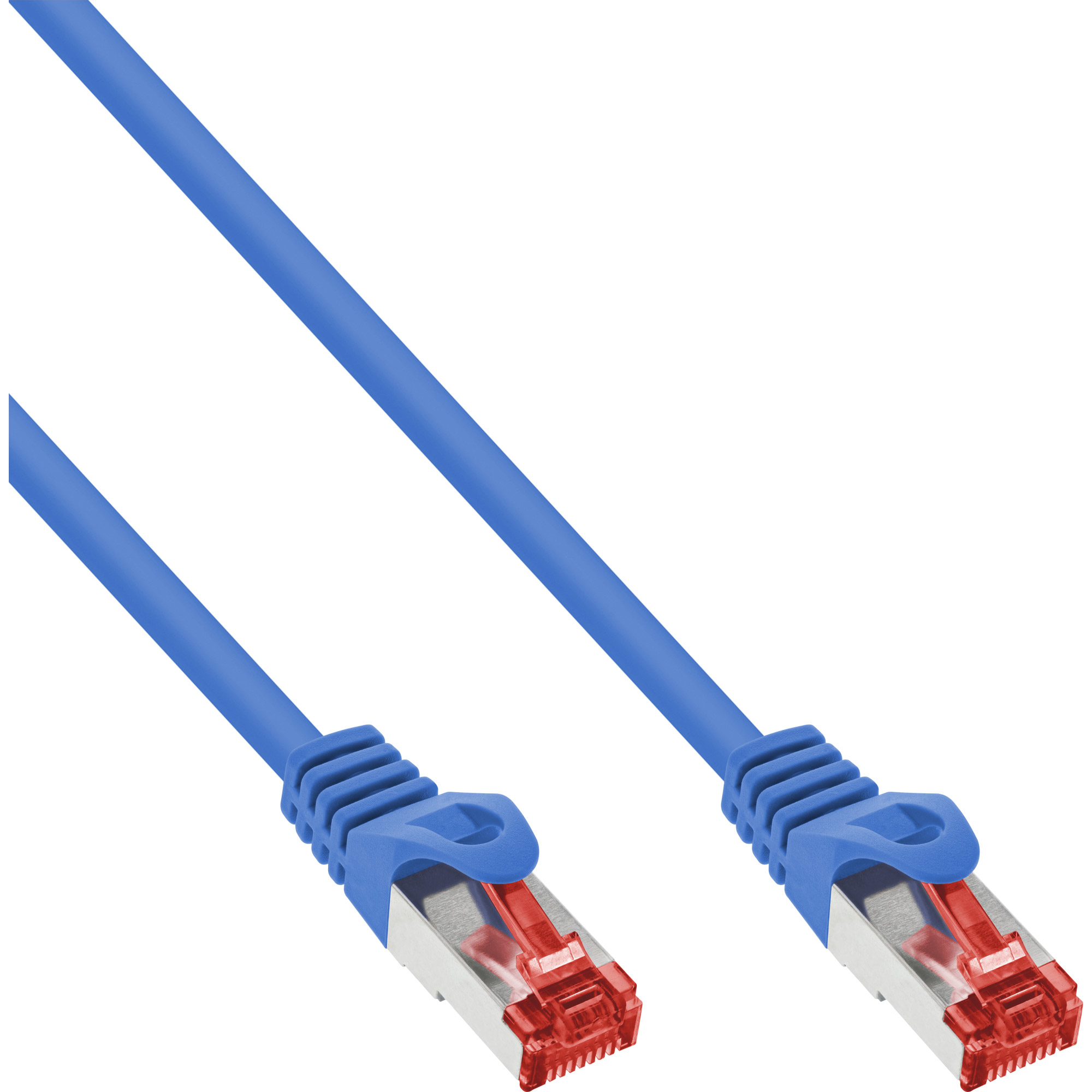 InLine Patchkabel Cat.6, S/FTP (PiMf), 250MHz, bleu