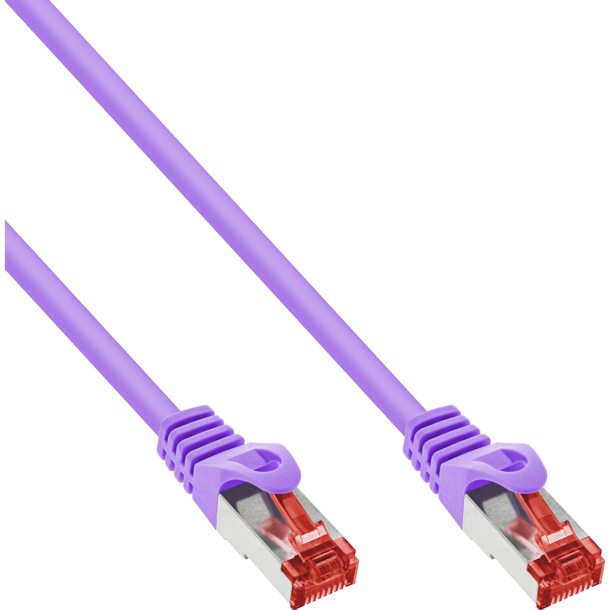 InLine Patchkabel Cat.6, S/FTP (PiMf), 250MHz, violett