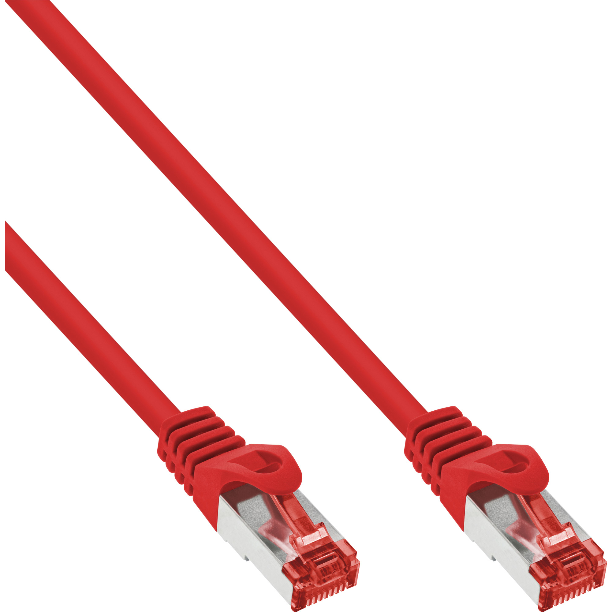 InLine Patchkabel Cat.6, S/FTP (PiMf), 250MHz, rouge