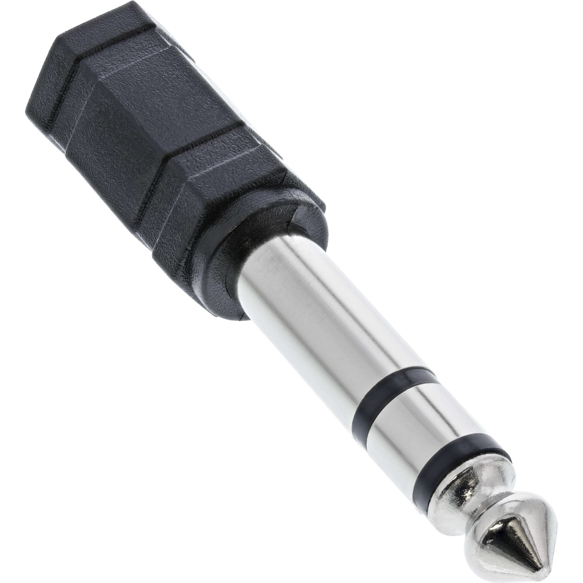 InLine Audio Adapter, 6,3mm Klinke Stecker an 3,5mm Buchse (Stereo)
