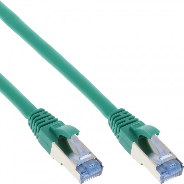 InLine Patchkabel Cat.6A, S/FTP (PiMf), 500MHz, vert