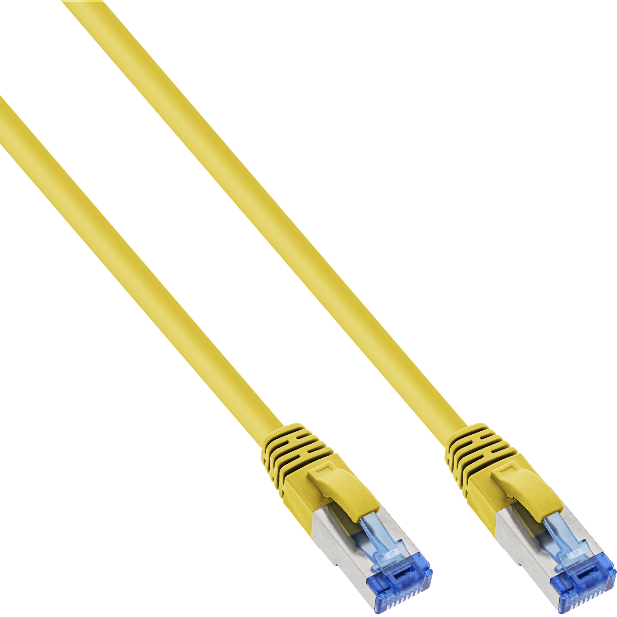 InLine Patchkabel Cat.6A, S/FTP (PiMf), 500MHz, jaune