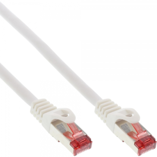 InLine Patchkabel Cat.6, S/FTP (PiMf), 250MHz, blanc