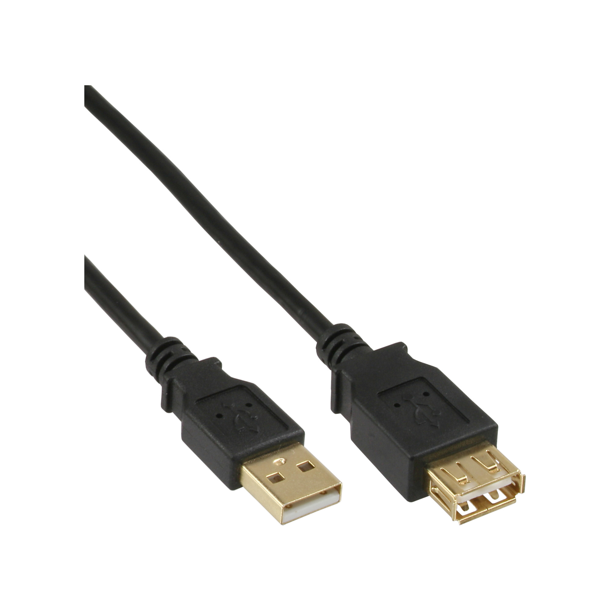 InLine USB 2.0 Verlängerung, vergoldete Kontakte