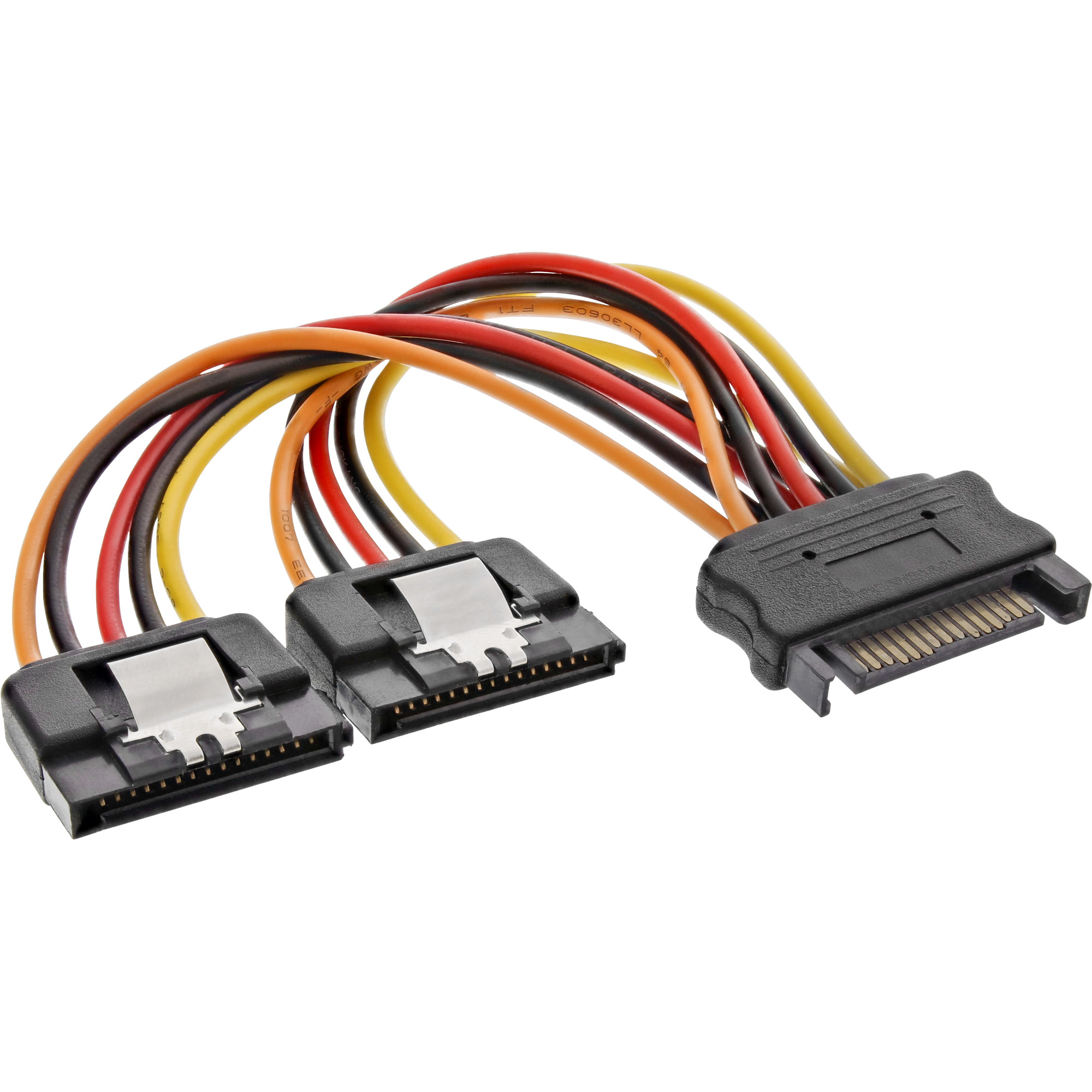 InLine SATA Strom-Y-Kabel SATA Lasche