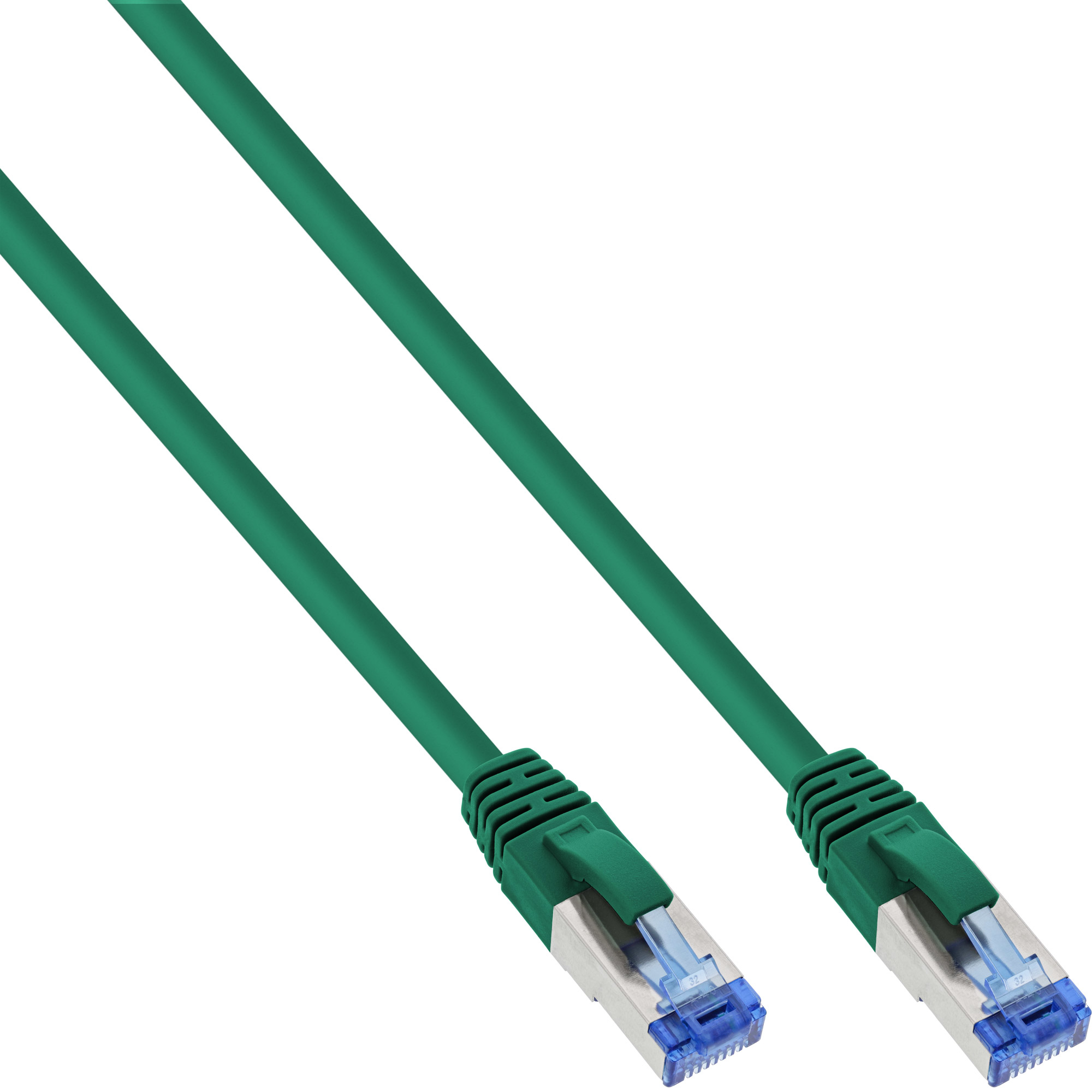 InLine Patchkabel Cat.6A, S/FTP (PiMf), 500MHz, vert