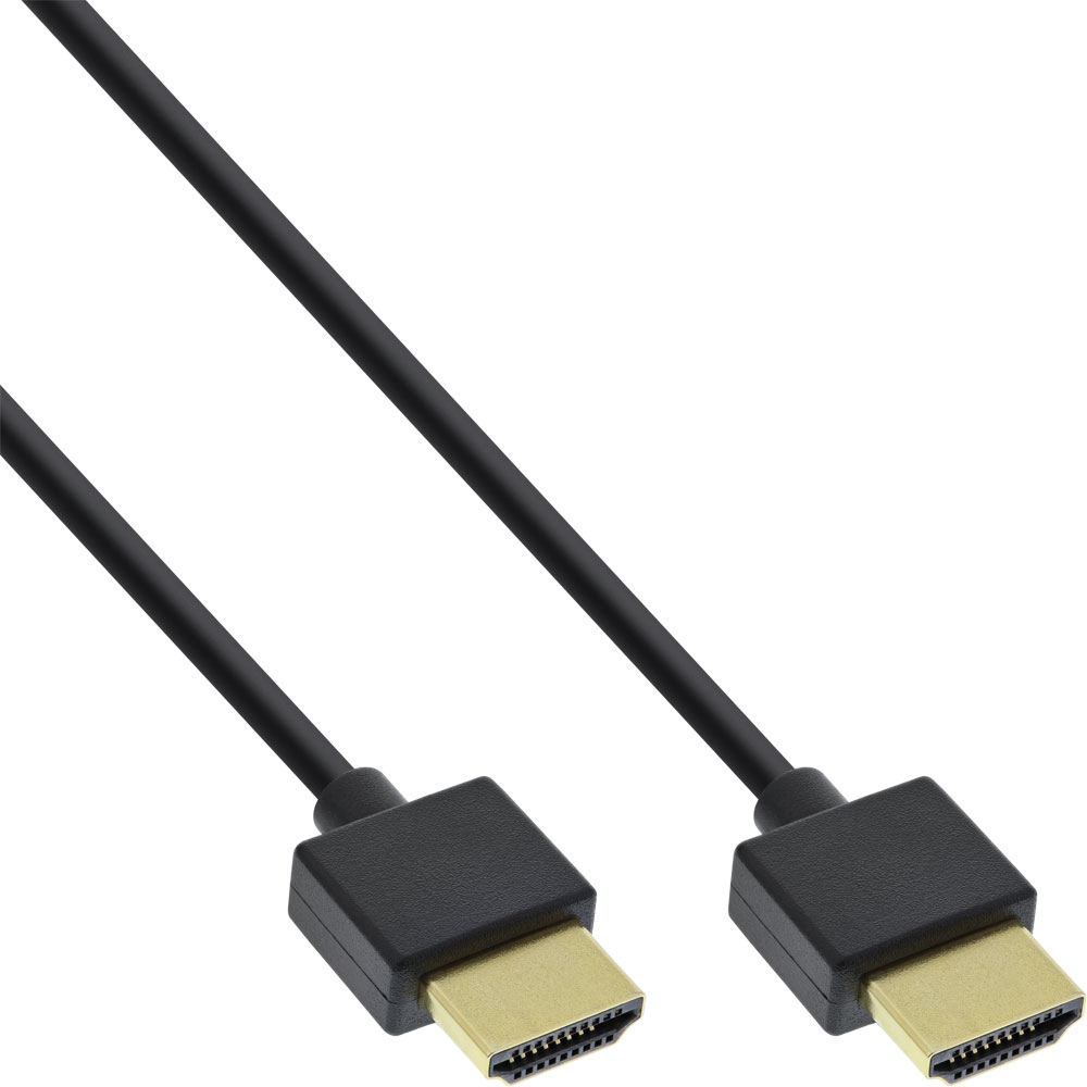 InLine 4K (UHD) Superslim HDMI Kabel, noir