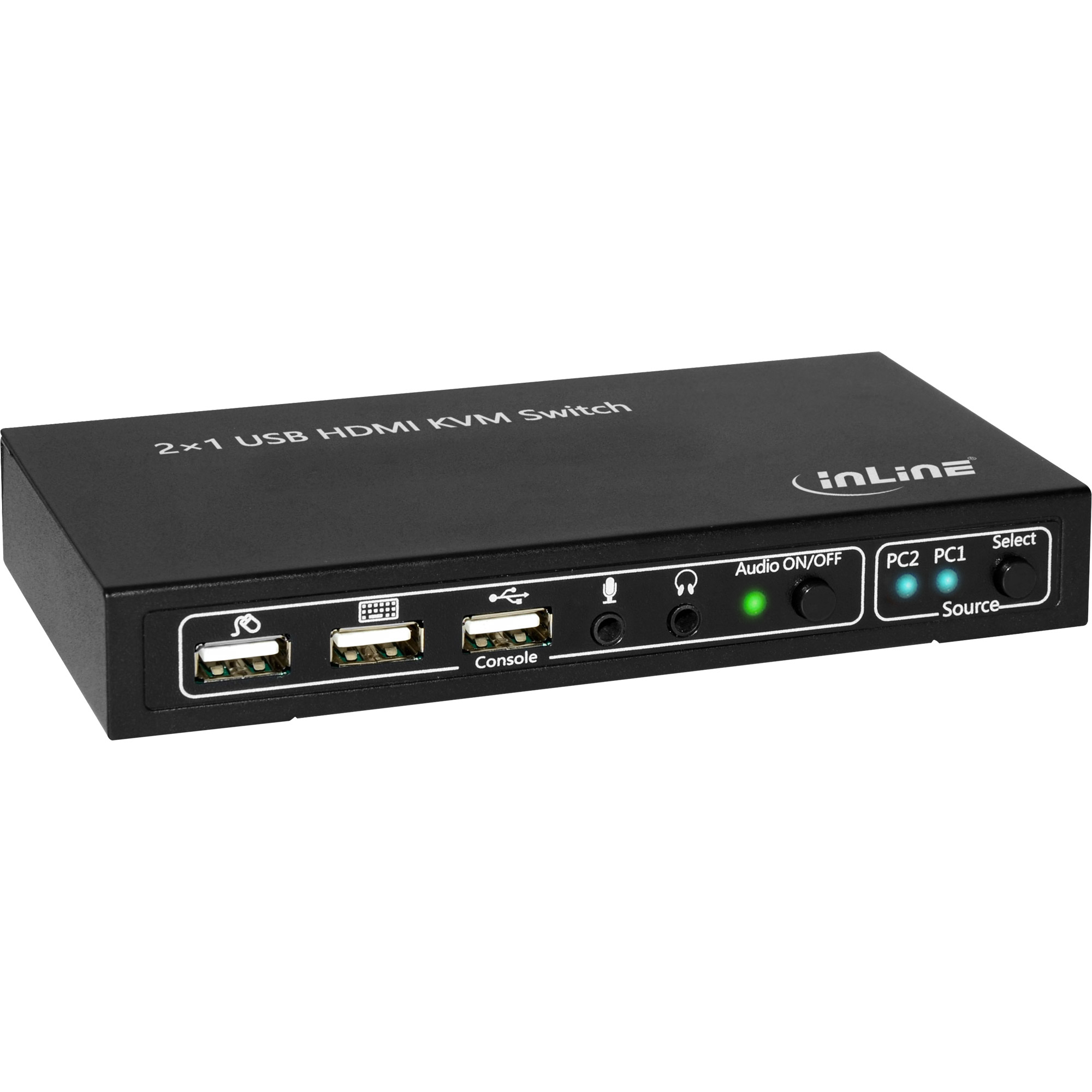 InLine KVM Switch, 2-Fach HDMI 4K2K avec Audio