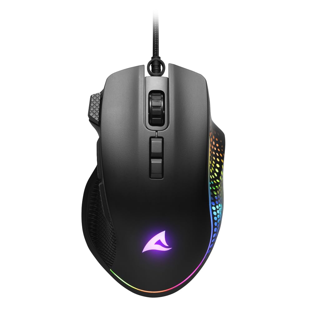 Sharkoon Maus Shark Force 3 Optisch 8 Tasten 12.800DPI schw
