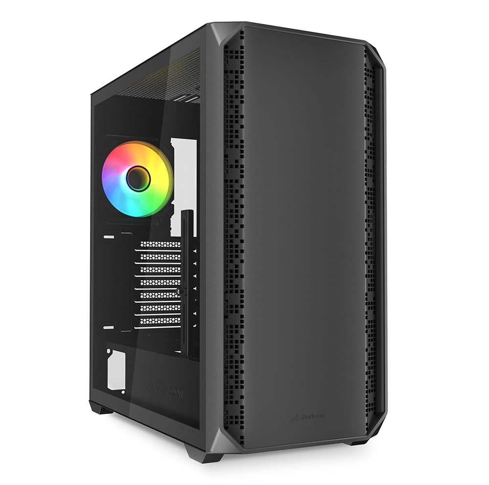 Sharkoon Gehäuse AK2 RGB ATX 1xGlas schwa