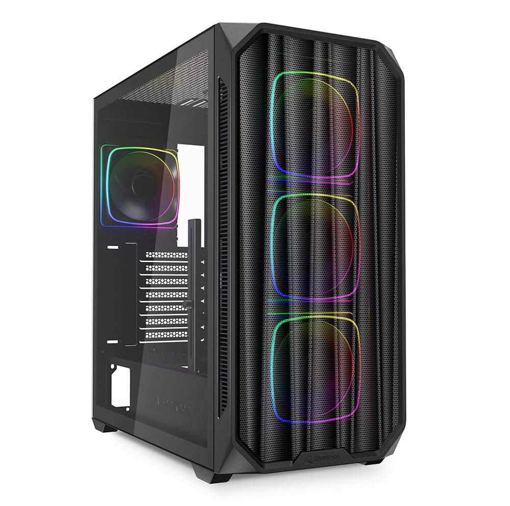 Sharkoon Gehäuse AK5M RGB ATX 1xMetall schwa