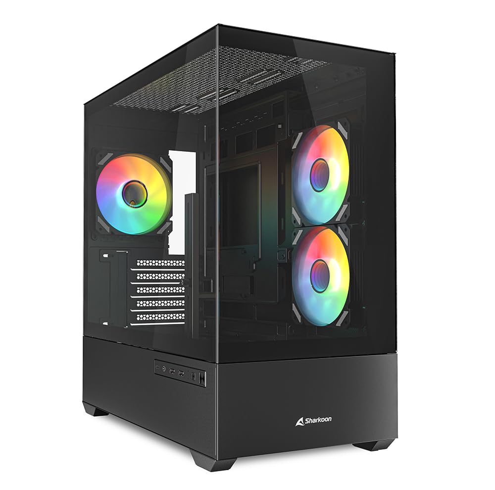 Sharkoon Gehäuse MK6 RGB Micro-ATX 1xGlas schwa