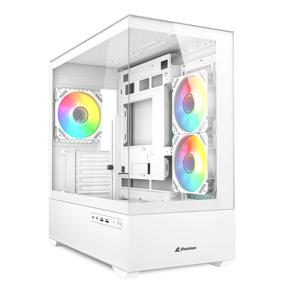 Sharkoon Gehäuse MK6 RGB Micro-ATX 1xGlas weiß