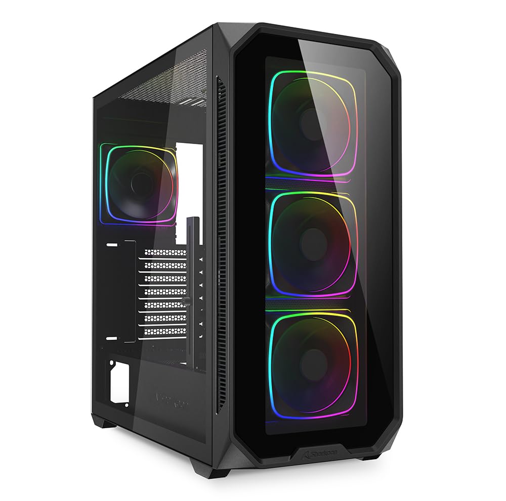 Sharkoon Gehäuse AK5G RGB ATX 1xGlas schwa