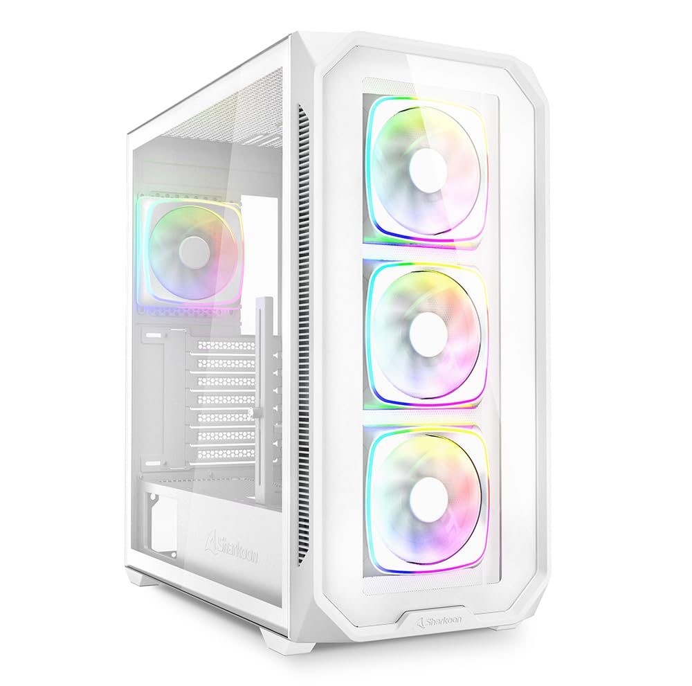 Sharkoon Gehäuse AK5G RGB ATX 1xGlas weiß