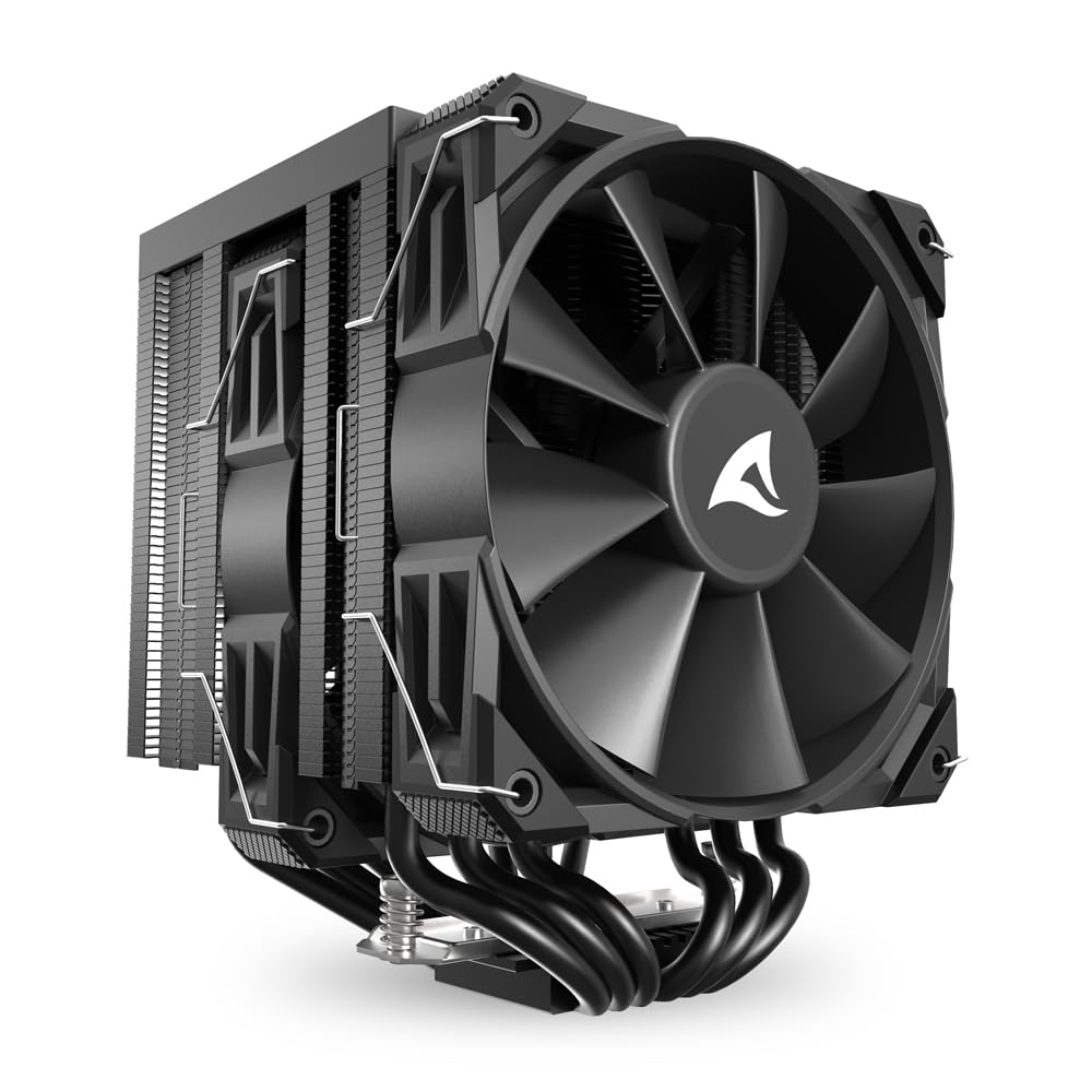 Sharkoon CPU Kühler A60 120mm schwarz 1200/1700/1851/AM4/AM5