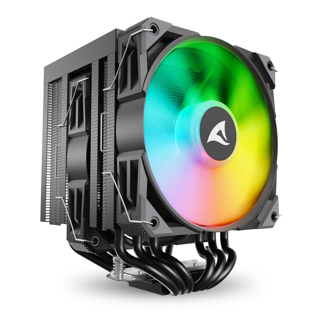 Sharkoon CPU Kühler A60 120mm schw. RGB 1200/1700/1851/AM4/5