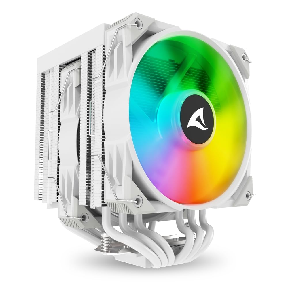 Sharkoon CPU Kühler A60 120mm weiss RGB 1200/1700/1851/AM4/5