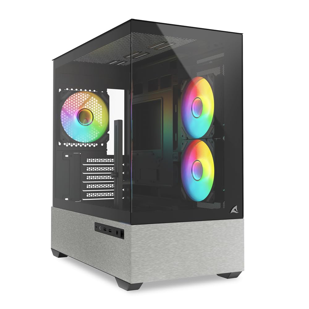 Sharkoon Gehäuse MK7 ARGB mATX 2xGlas schwarz