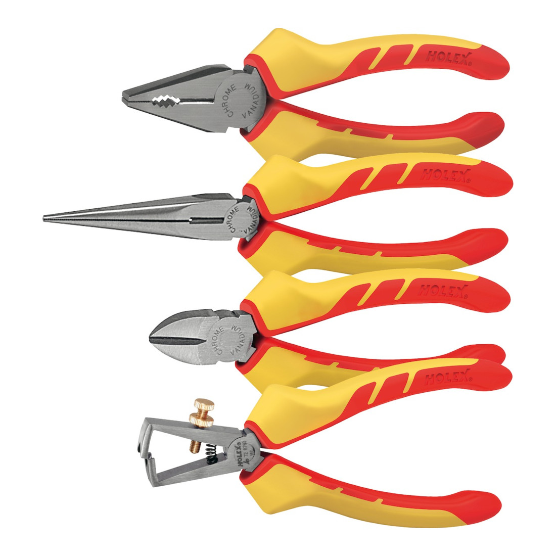 HOLEX Jeu de 4 pinces Isolation VDE 4