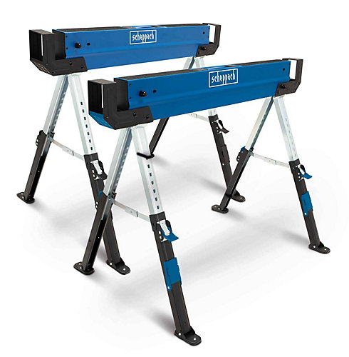 SCHEPPACH 2 tréteaux Sheppach MWB600 82cm pieds antidérapants