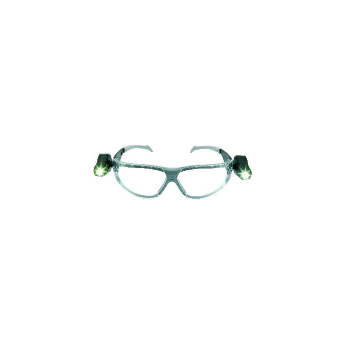 3M Lunettes de protection LED LIGHT VISION EN 166 monture grise/noire, verres trans