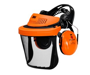 3M Combinaison de protect.faciale/auditive G5V5CH51 Visière réticulée PA EN 1731 EN